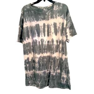 Caution to the Wind Tie dye tye Short-sleeve Tee Shirt Dress S